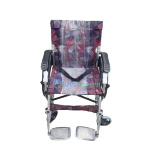 Lightweight Aluminum Folding Travel Wheelchair with Foldable Back