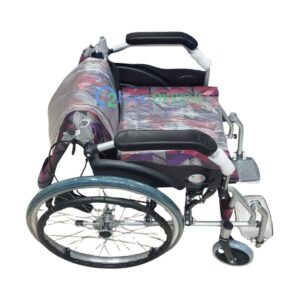 Lightweight Aluminum Folding Travel Wheelchair with Foldable Back - additional image