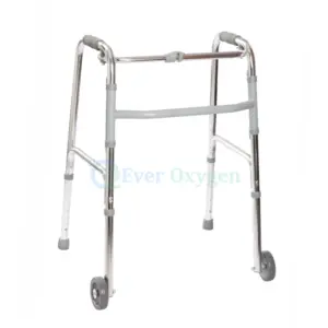Lightweight Folding Patient Walker with Front Wheels - additional image