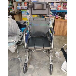 Maxton Sleeping Wheelchair with Commode Price in Bangladesh | Reclining Steel