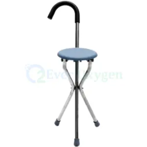 Walking Stick Chair Price in Bangladesh | Portable Folding Walking Stick with Seat for Elderly