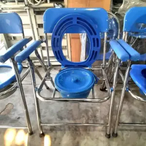 Folding Portable Commode Toilet Chair Price in Bangladesh | Stainless Steel - additional image