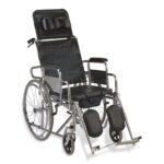 Sleeping Position Commode Wheelchair
